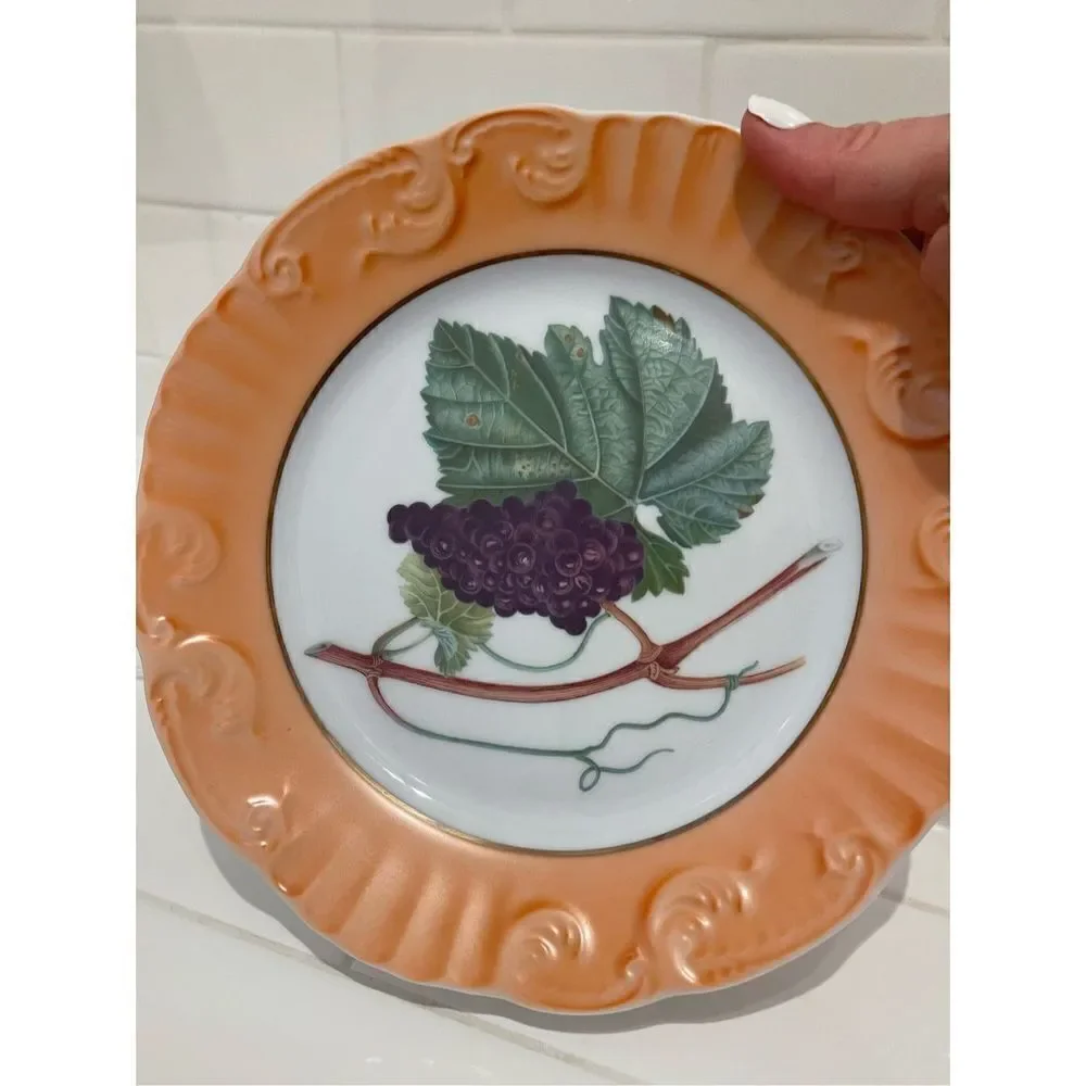 Mottahedeh Portugal Summer Fruits Dessert Plate